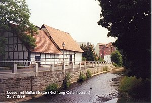 Blick von der Lossebrücke in die Buttlarstraße 