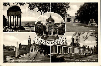Mehrbildpostkarte von Wiesbaden 