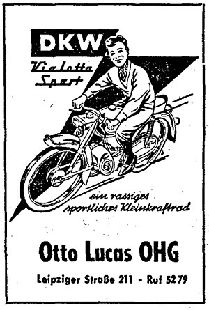 Werbung der Otto Lucas OHG 1961 in der Zeitung