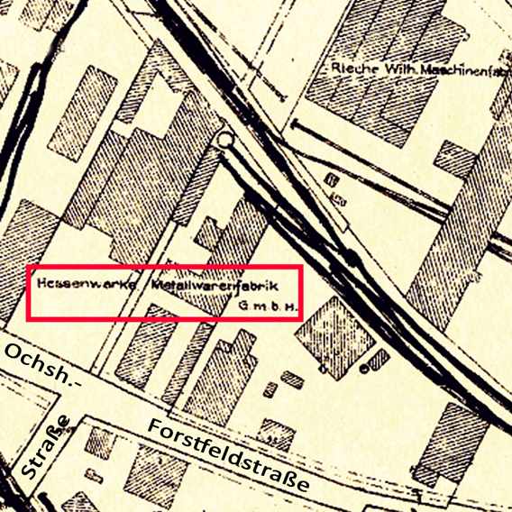 Die Hessenwerke in der Ochshäuser Straße 45 in 1935 